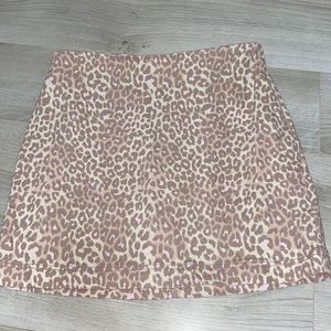 Leopard Mini Skirt